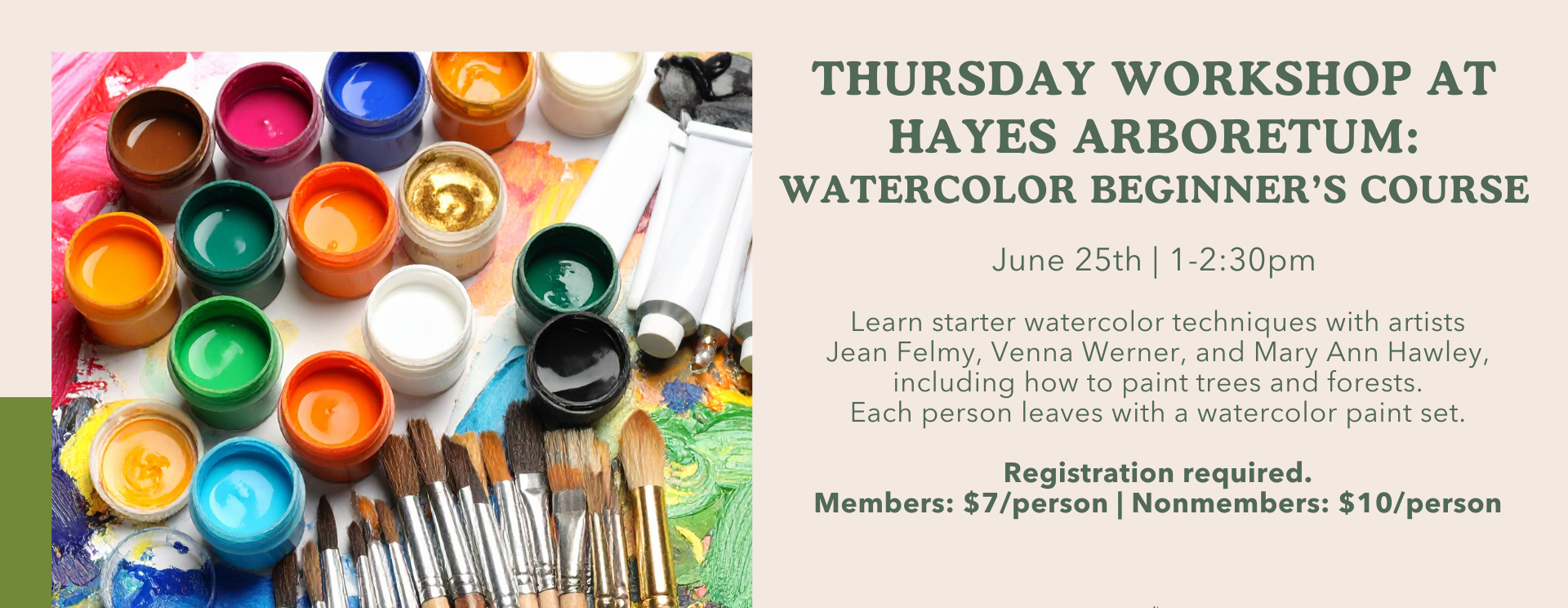 Thursday Workshop: Watercolor Beginner's Course